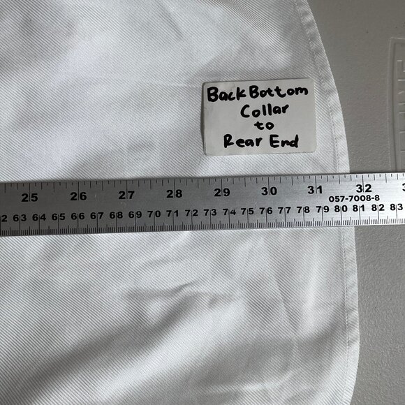 Eton Slim Fit Cotton Button Up Dress Shirt - Men's Size 43/17 - White - Picture 12 of 12